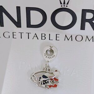 Pandora Love Puerto Rico Enamel Dangle Charm S925 Sterling Silver with box